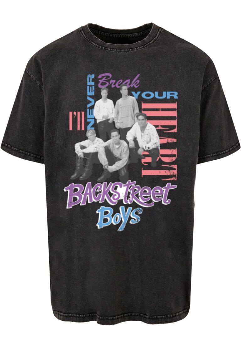 Merchcode Tricou 'Backstreet Boys - INBYH'  albastru deschis / gri metalic / mov închis / roșu deschis