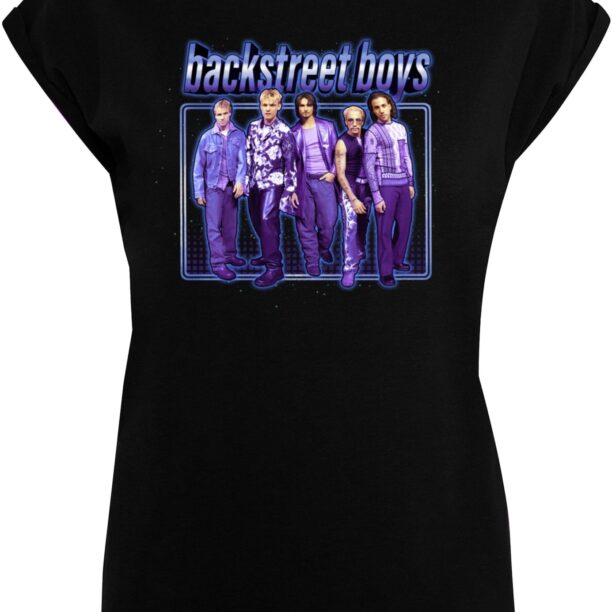 Merchcode Tricou 'Backstreet Boys-Space Photo'  lila / albastru violet / mov deschis / negru