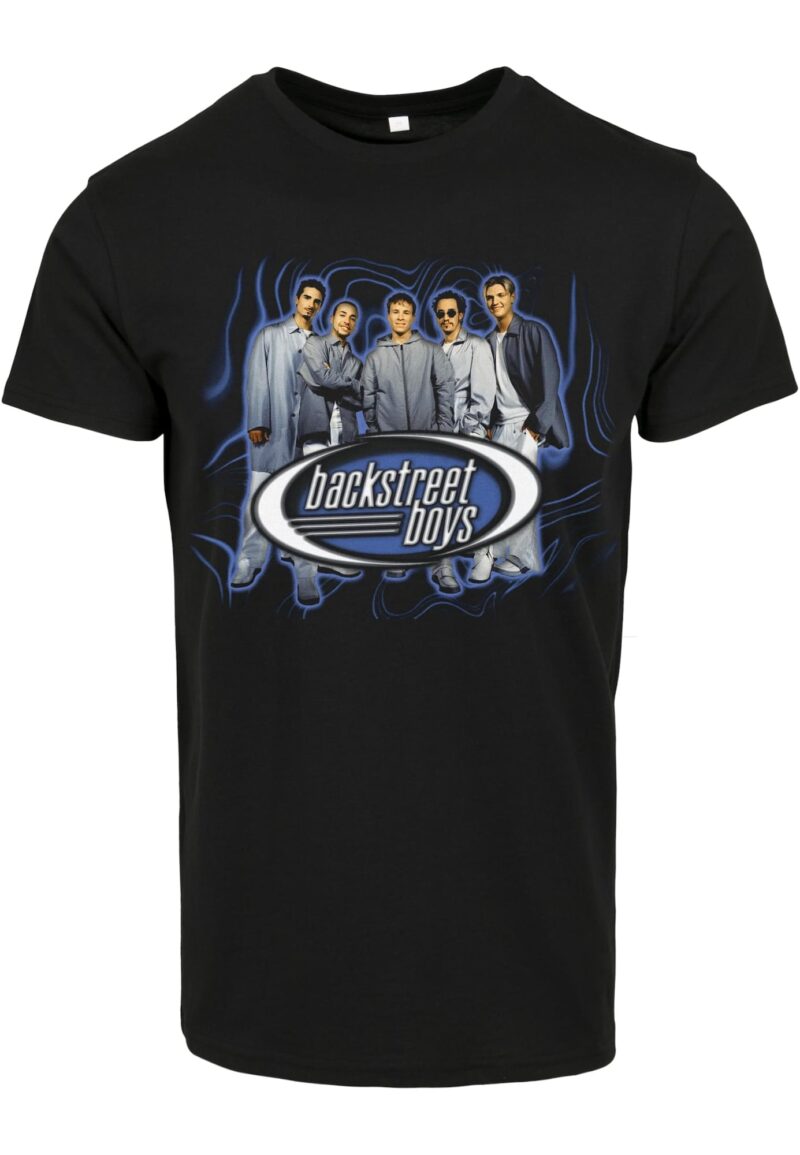 Merchcode Tricou 'Backstreet Boys'  albastru / gri / negru / alb