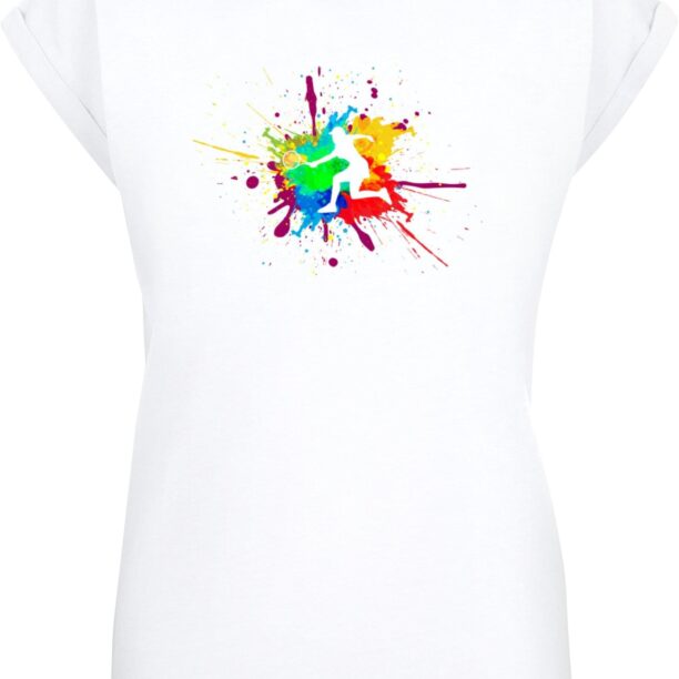 Merchcode Tricou 'Color Splash Player'  mai multe culori / alb