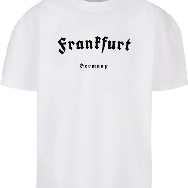 Merchcode Tricou 'Frankfurt'  negru / alb