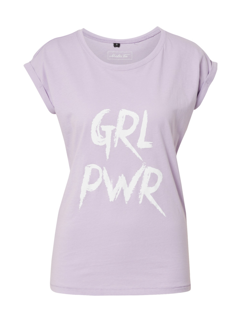 Merchcode Tricou 'Grl Pwr'  lila / negru