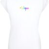 Merchcode Tricou 'Hope Rainbow'  albastru aqua / galben / lila / alb