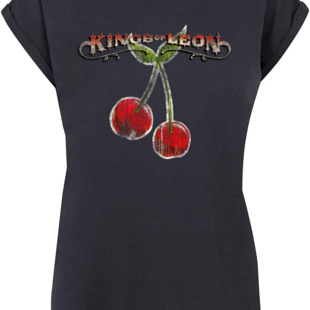 Merchcode Tricou 'Kings Of Leon - Cherries'  albastru noapte / verde / roșu cireș / alb