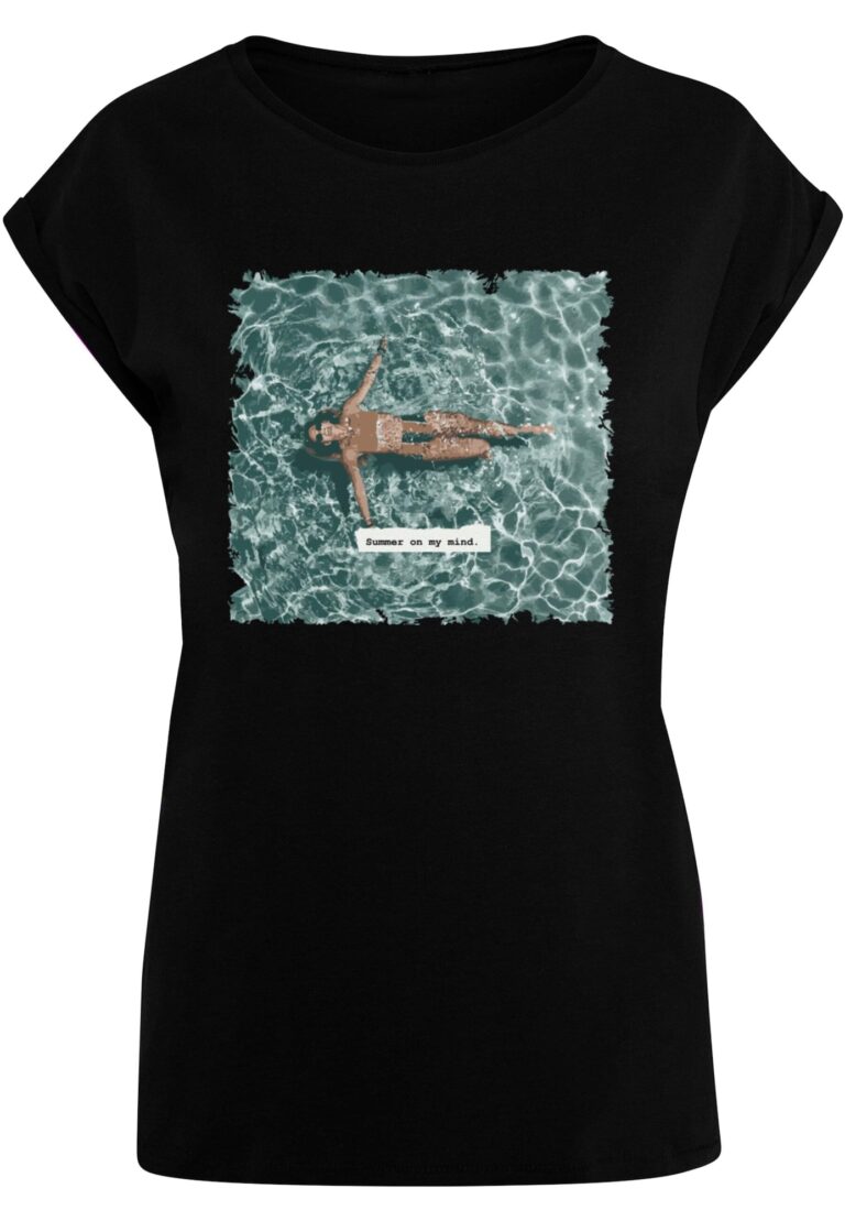 Merchcode Tricou 'Ladies Summer - On My Mind'  mai multe culori / negru