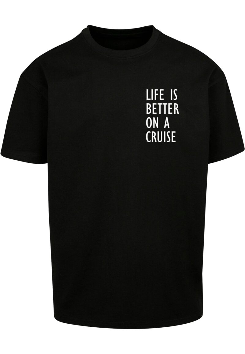 Merchcode Tricou 'Life Is Better'  negru / alb