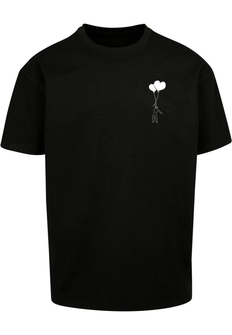 Merchcode Tricou 'Love In The Air'  negru / alb