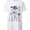 Merchcode Tricou 'Minnie Loves Mickey'  negru / alb