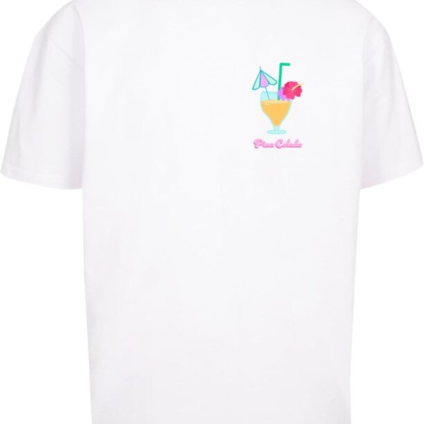 Merchcode Tricou 'Pina Colada'  albastru / portocaliu / roz / alb