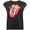 Merchcode Tricou 'Rolling Stones Tongue'  roșu / negru / alb