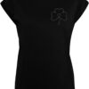 Merchcode Tricou 'Spring - Leaf Clover Flower'  negru / alb