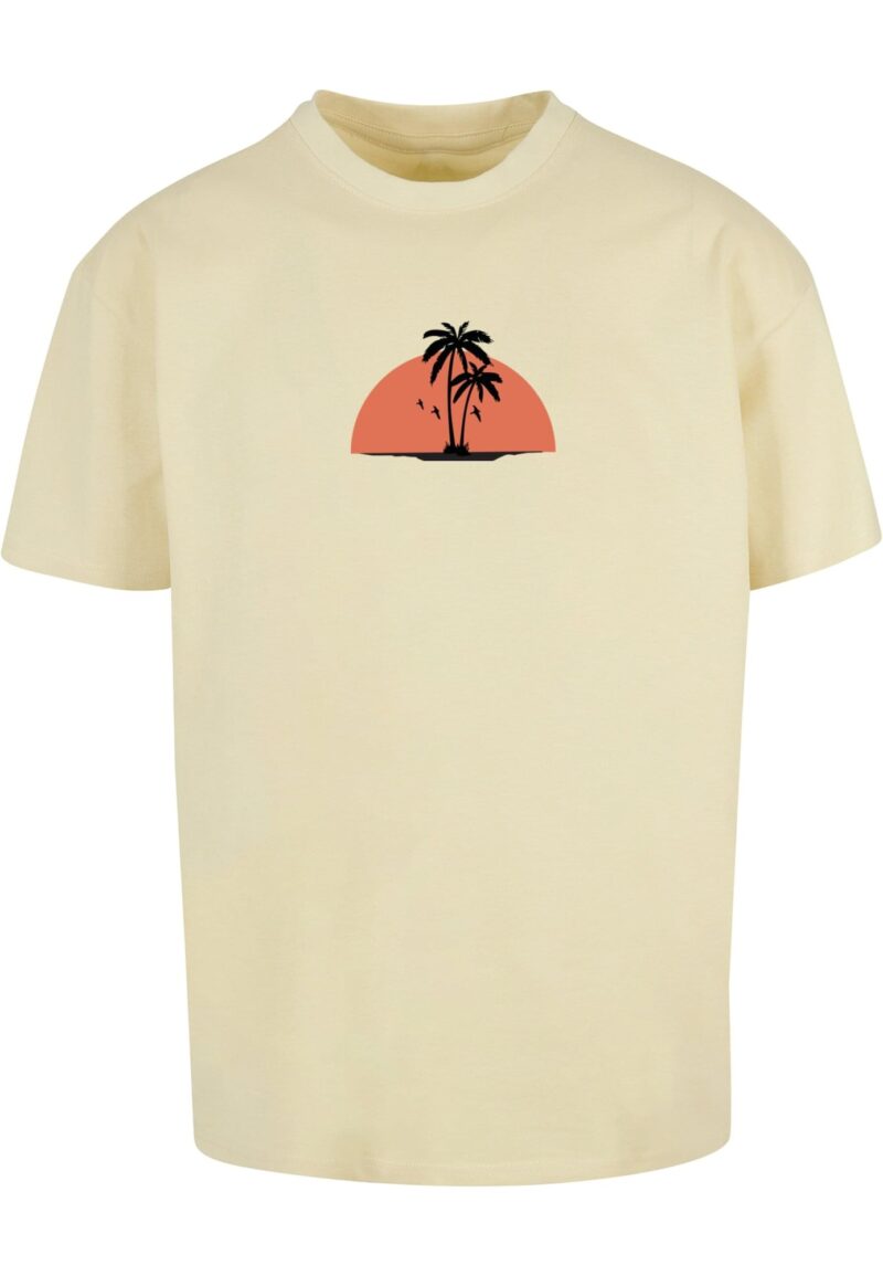 Merchcode Tricou 'Summer - Beach'  galben deschis / mai multe culori