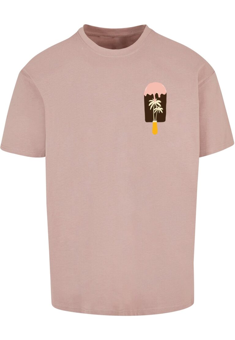 Merchcode Tricou 'Summer - Icecream'  portocaliu / rosé / roz pudră / negru