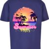 Merchcode Tricou 'Summer Vibes Sunset'  indigo / galben / portocaliu / roz