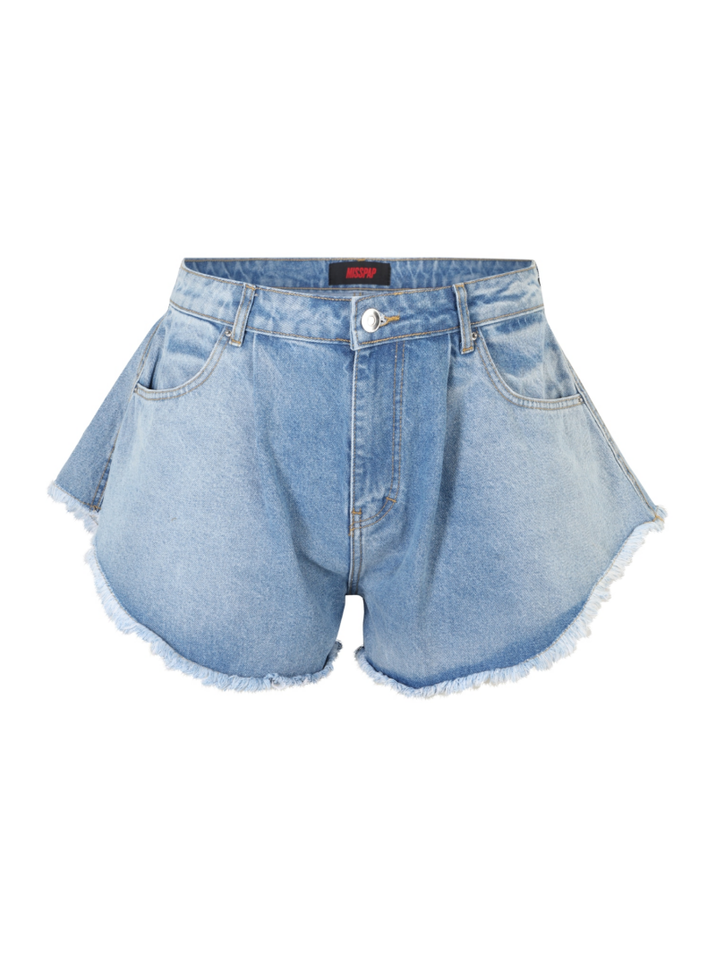 Misspap Pantaloni cu cute  albastru denim