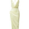 Misspap Rochie de cocktail  verde pastel