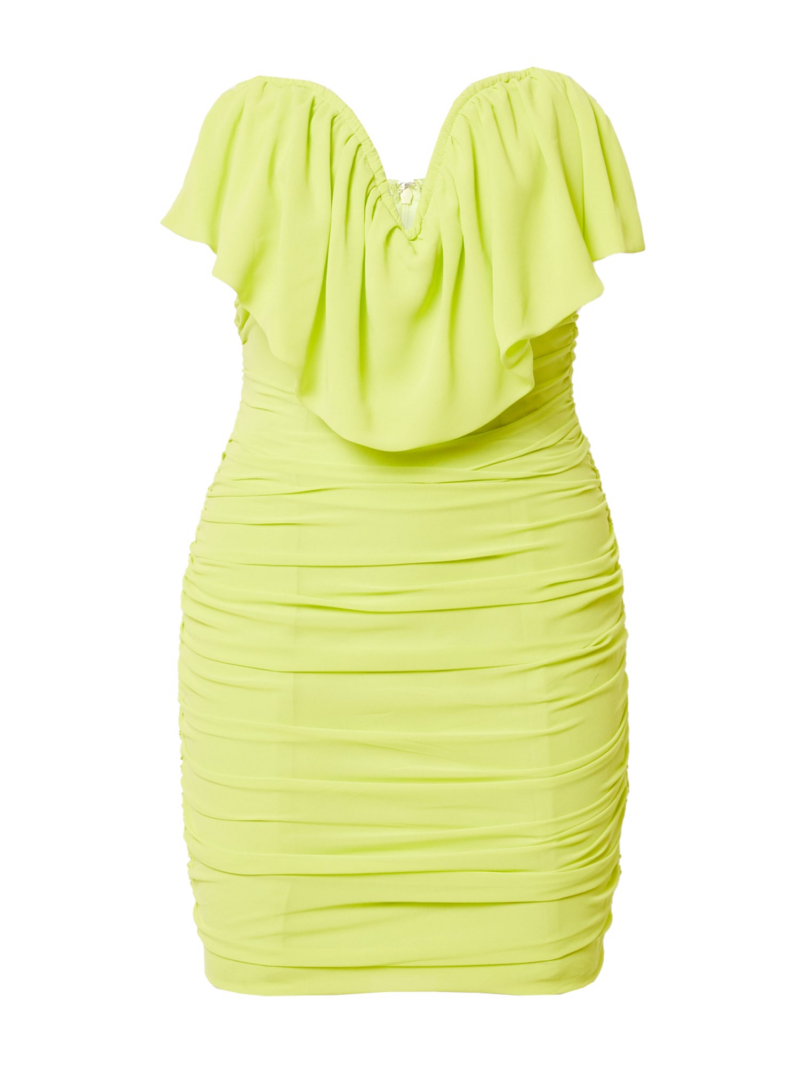 Misspap Rochie de cocktail  verde stuf