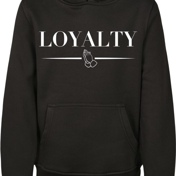 Mister Tee Bluză de molton 'Loyalty'  negru / alb