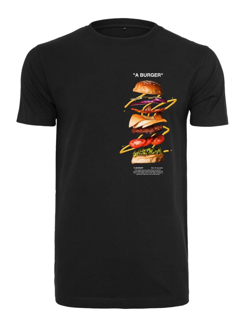 Mister Tee Tricou 'A Burger'  mai multe culori / negru