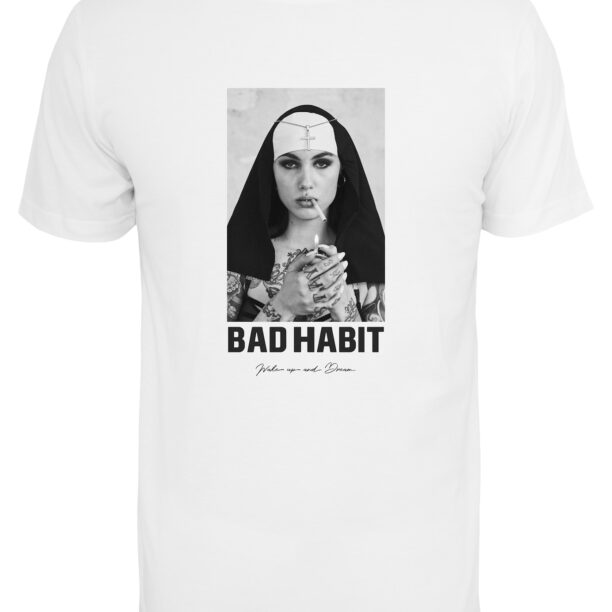 Mister Tee Tricou 'Bad Habit'  gri / gri închis / negru / alb