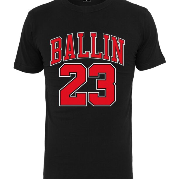 Mister Tee Tricou 'Ballin 33'  roșu deschis / negru / alb