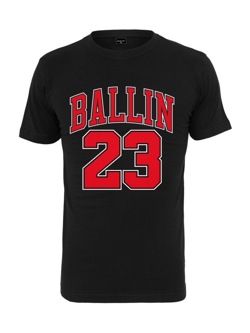 Mister Tee Tricou 'Ballin 33'  roșu deschis / negru / alb