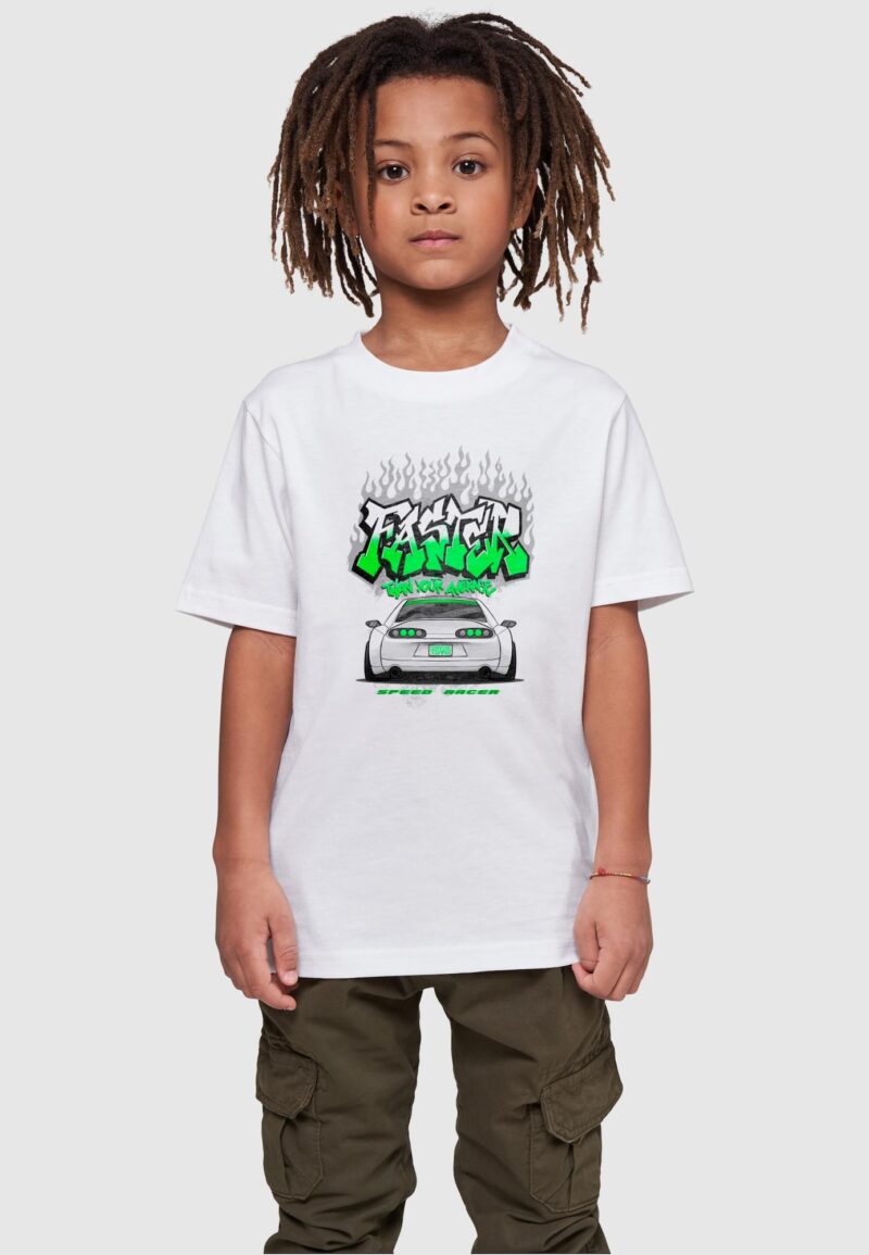 Mister Tee Tricou 'Faster Than Your Average'  verde neon / negru / alb preţ