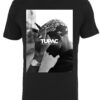 Mister Tee Tricou 'F*ck The World'  gri / negru / alb