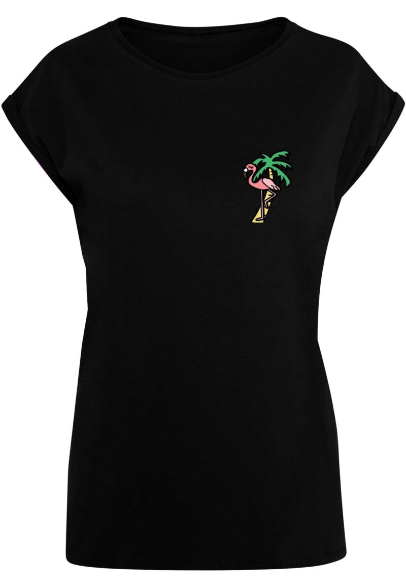 Mister Tee Tricou 'Flamingo'  galben / verde / roz / negru