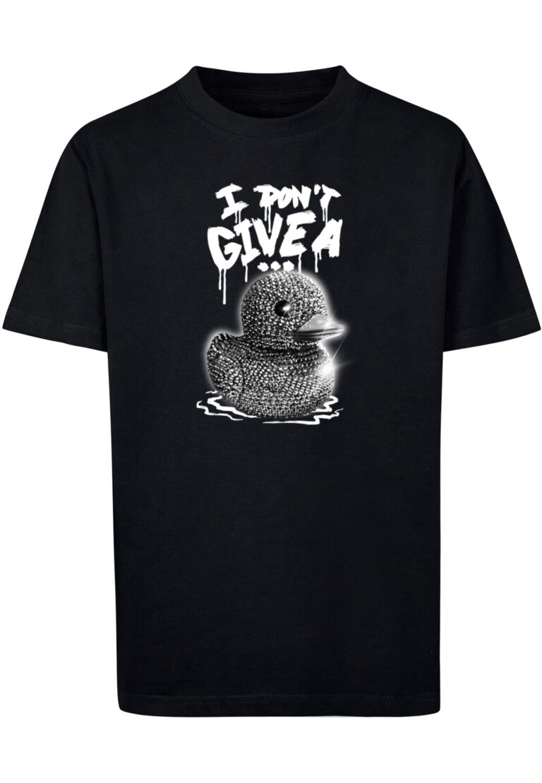 Mister Tee Tricou 'I Don't Give A'  gri / negru / alb