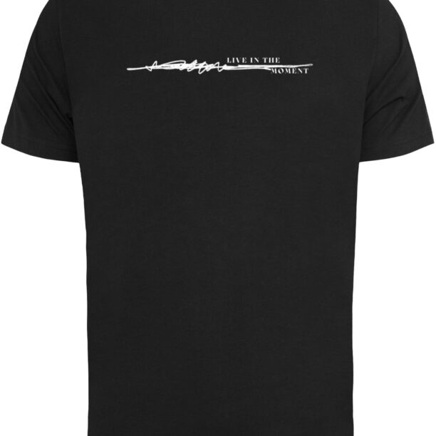 Mister Tee Tricou 'Live In The Moment'  albastru / maro / negru / alb