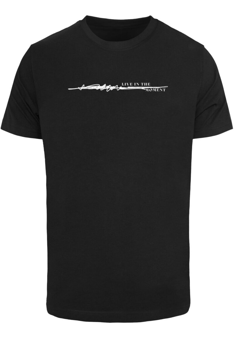 Mister Tee Tricou 'Live In The Moment'  albastru / maro / negru / alb