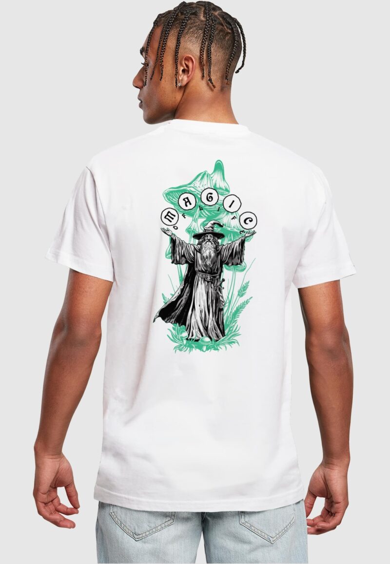 Preţ Mister Tee Tricou 'Magic Of Life'  gri / verde / negru / alb