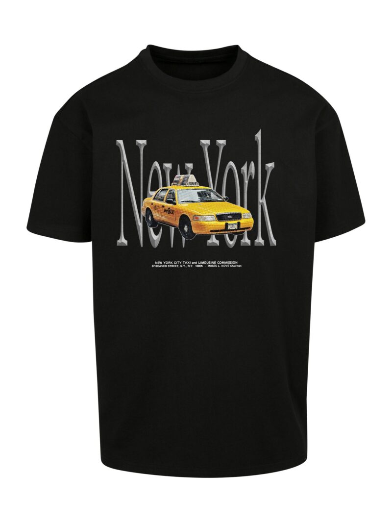 Mister Tee Tricou 'NY Taxi'  galben auriu / gri fumuriu / negru / alb