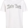 Mister Tee Tricou 'New York'  negru / alb