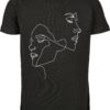 Mister Tee Tricou 'One Line'  negru / alb