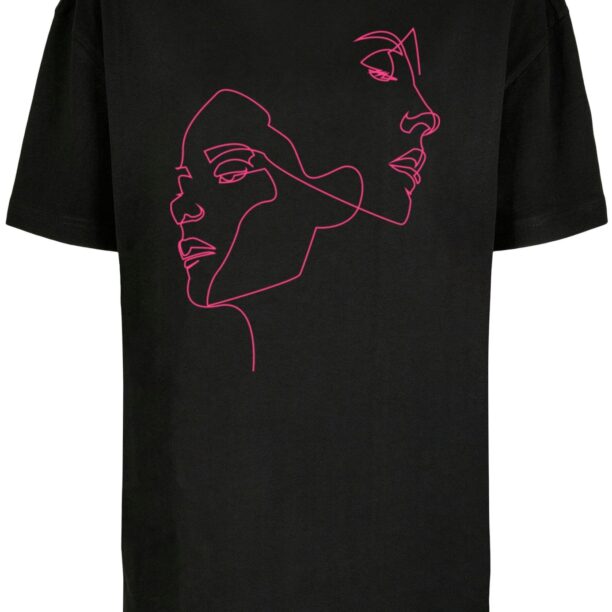 Mister Tee Tricou 'One Line'  roz / negru