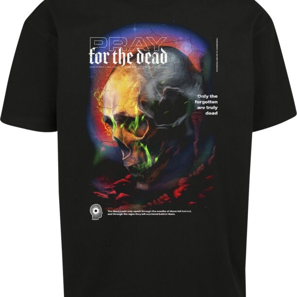 Mister Tee Tricou 'Pray For The Dead'  galben / verde / negru / alb