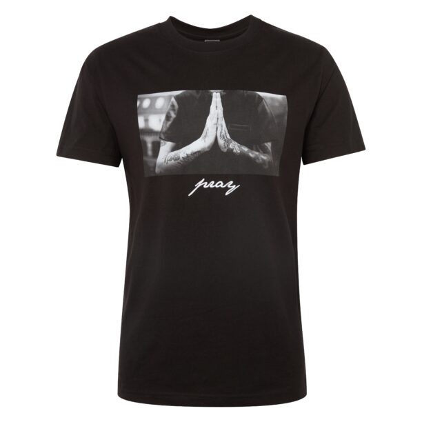 Mister Tee Tricou 'Pray'  gri / negru