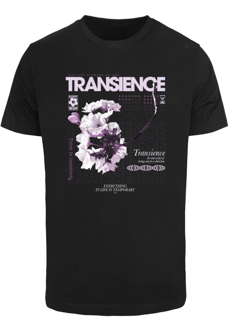 Mister Tee Tricou 'Transience'  lila / mov liliachiu / negru / alb