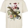 Mister Tee Tricou 'Tropical'  verde / roz / roșu merlot / alb