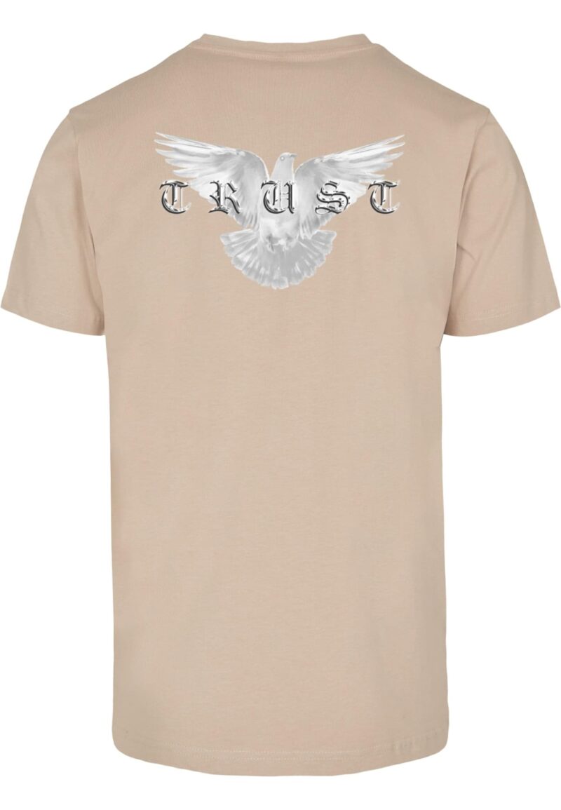 Mister Tee Tricou 'Trust Dove'  nisipiu / gri / negru / alb