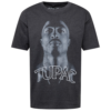 Mister Tee Tricou 'Tupac Up'  gri / gri închis / alb