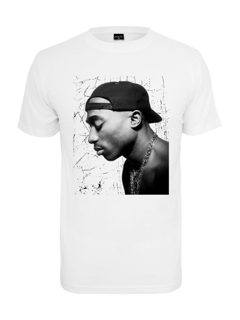 Mister Tee Tricou 'Tupac'  gri / negru / alb