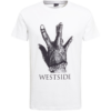 Mister Tee Tricou 'Westside Connection'  negru / alb