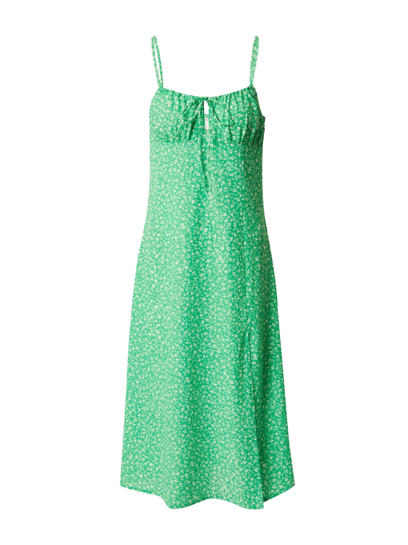 Monki Rochie de vară  verde / alb murdar