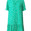 Monki Rochie tip bluză  verde / alb