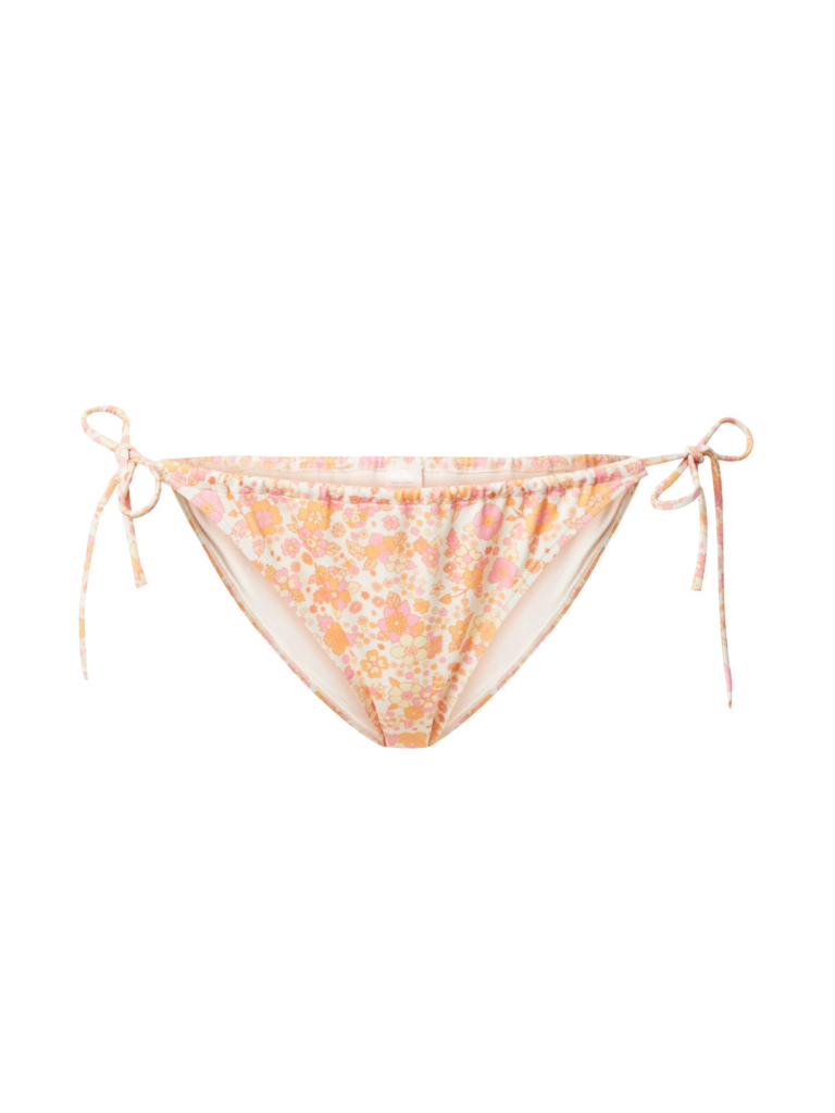 Monki Slip costum de baie  galben pastel / portocaliu / roz