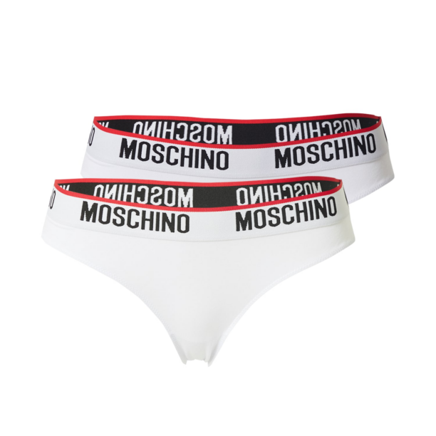 Moschino Underwear Slip  roșu / negru / alb