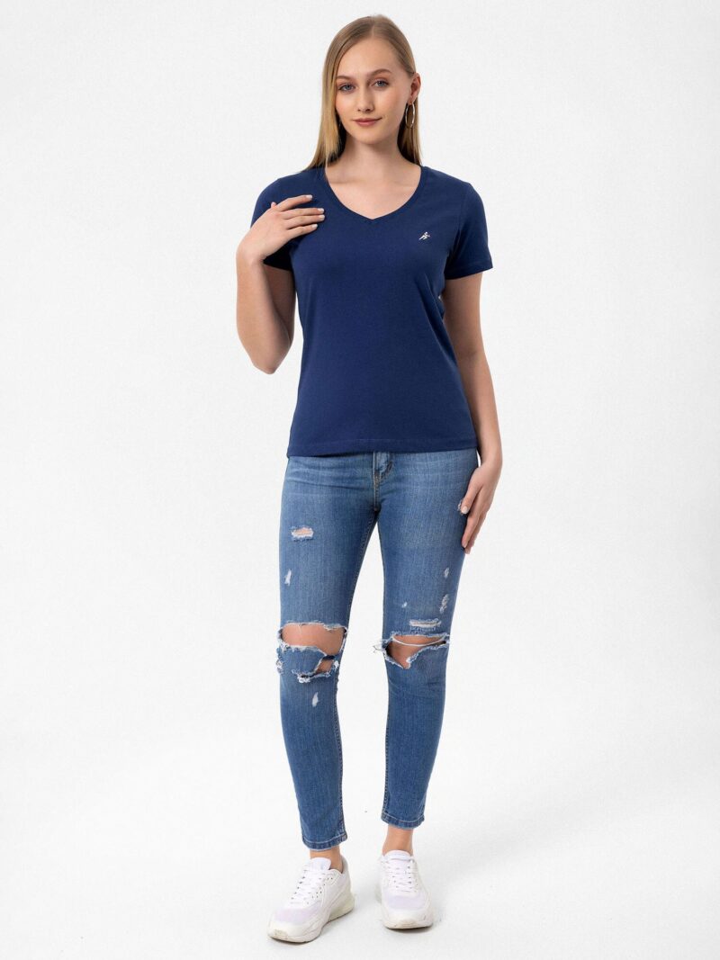 Moxx Paris Tricou  bleumarin / alb preţ